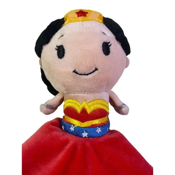 Wonder Woman Baby Security Blanket Plush DC Comics Lovey By Hallmark Itty Bittys - Picture 3 of 12